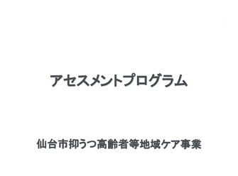 アセスメントプログラム